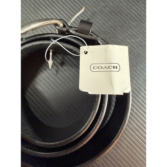 Coach Women\'s Handmade Black Cowhide Leather Belt Size Small 8562 ?? NEW main image 12